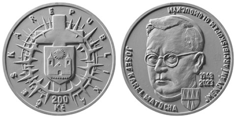 Stříbrná mince Josef Karel Matocha